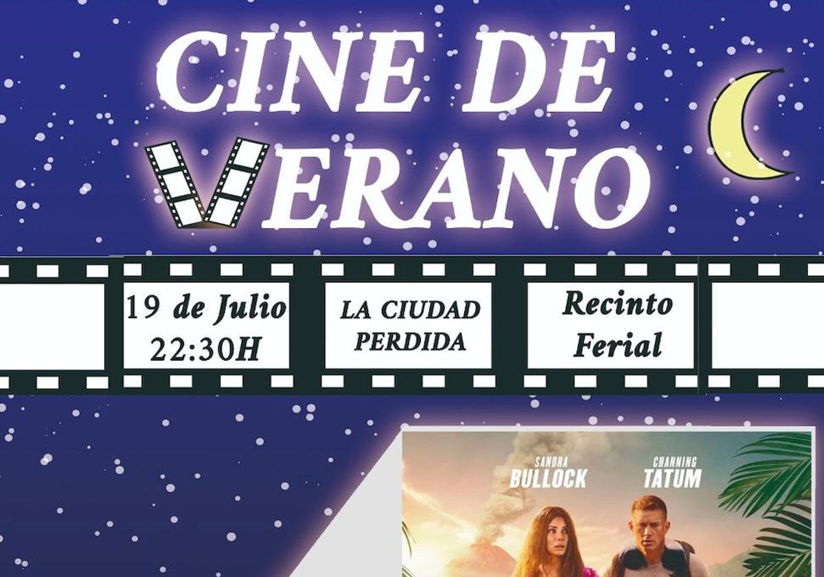 El cine al aire libre del ferial acoge este miércoles 19 de julio la proyección de la película «La ciudad perdida»