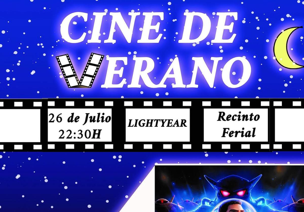 El cine al aire libre del ferial acoge este miércoles 26 de julio la proyección de la película «Lighyear»