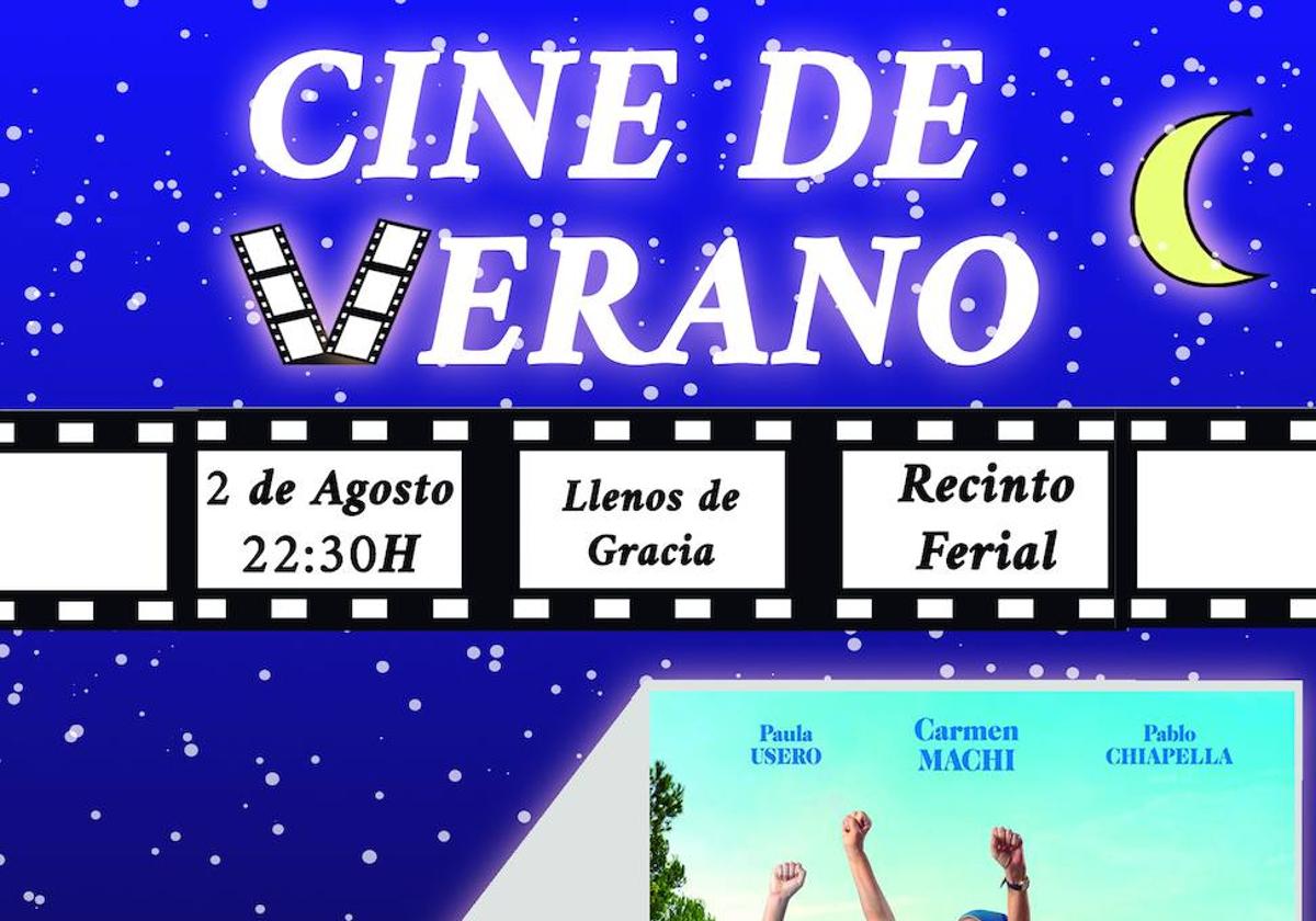 El cine al aire libre del ferial acoge este miércoles 2 de agosto la proyección de la película «Llenos de gracia»
