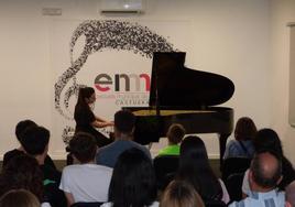 Concierto de piano en la Escuela Municipal de Música.
