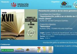 Presentación de las obras ganadoras de la XVII Edición de los Premios a la Investigación y la Creación Literaria de La Serena.
