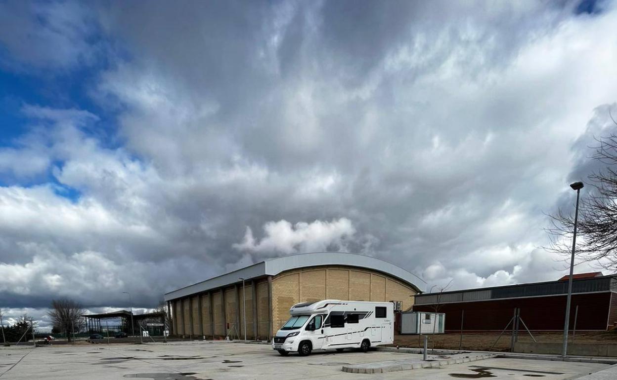 Área de servicio de autocaravanas. 