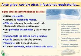 Recomendaciones de Sanidad ante el repunte de contagios de Covid, Gripe y otras infecciones respiratorias