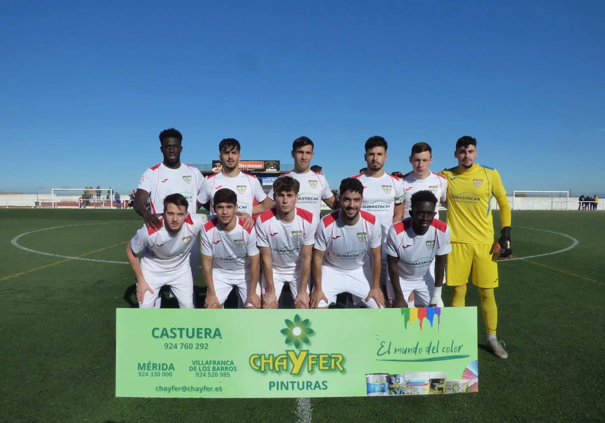 Once inicial del CD Castuera-Subastacar.