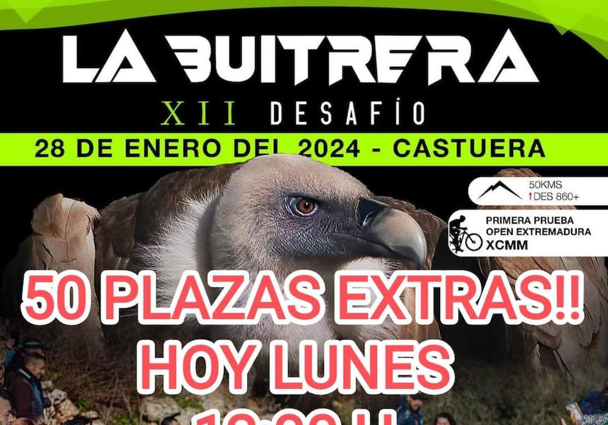 Últimas inscripciones para la XII Edición de la prueba ciclista BTT 'La Buitrera'