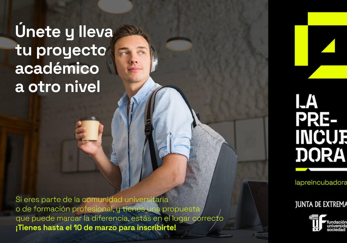 La Junta de Extremadura lanza un programa pionero para convertir proyectos académicos en proyectos reales