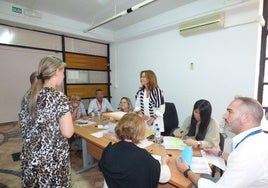 Mesa electoral del 9J.