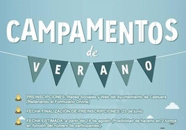 Abiertas las preinscripciones para el campamento de verano