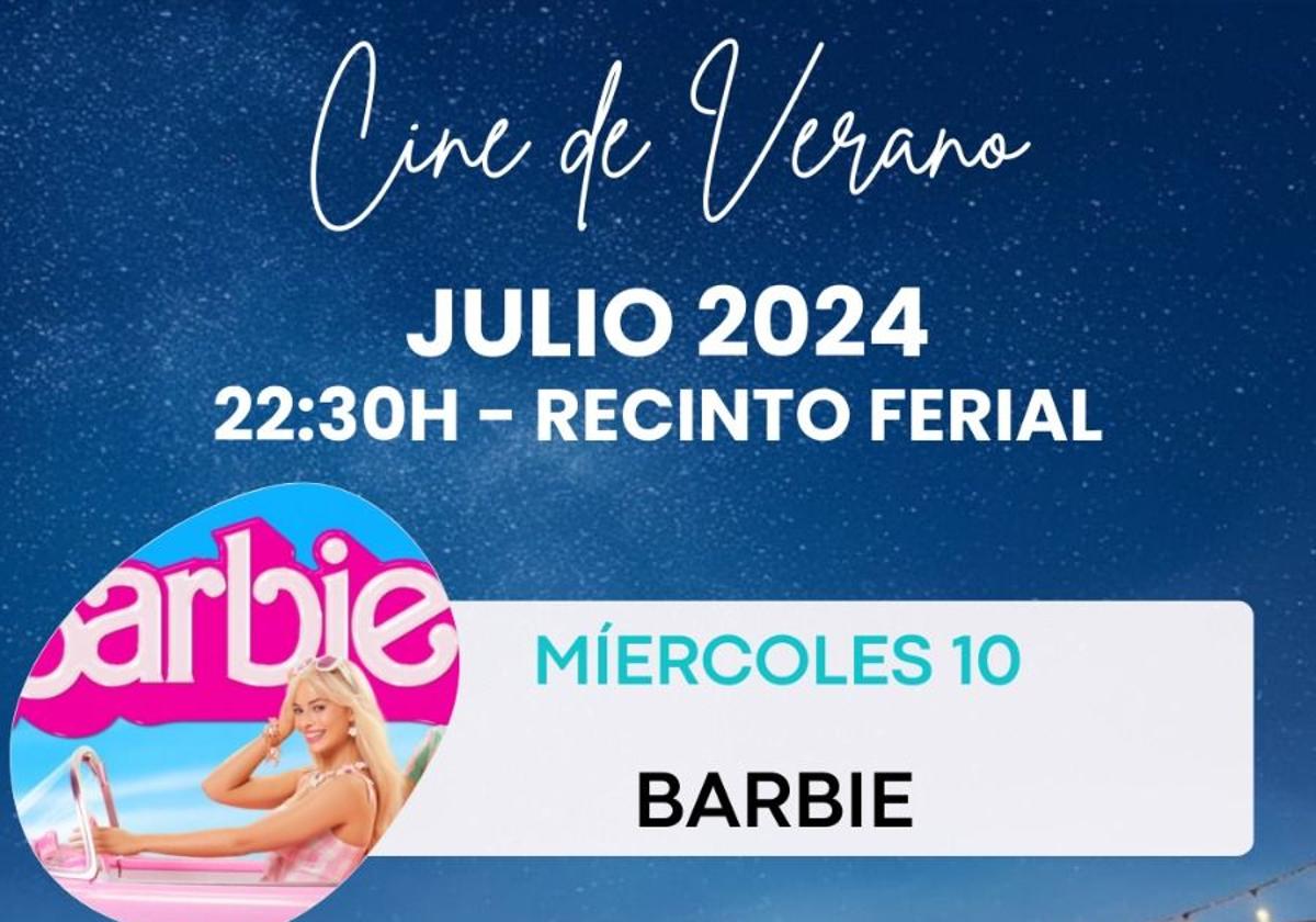 El cine de verano vuelve al ferial con tres proyecciones el mes de julio