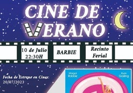 El cine al aire libre del ferial acoge este miércoles 10 de julio la proyección de la película «Barbie»