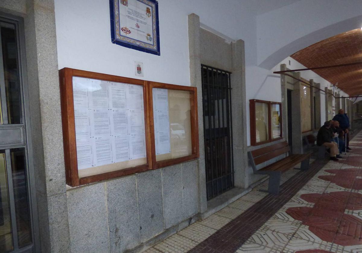Tablón de anuncios del ayuntamiento.