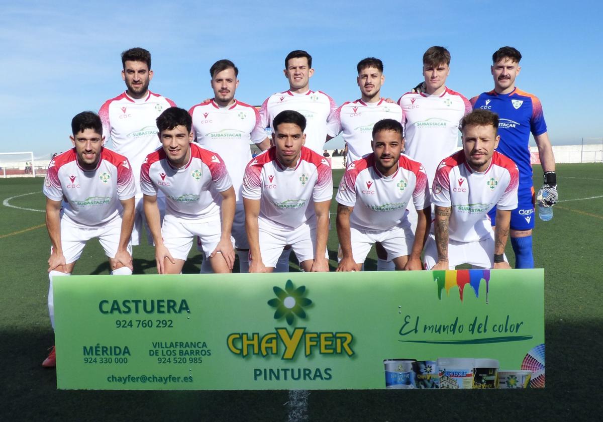 Once inicial del CD Castuera.