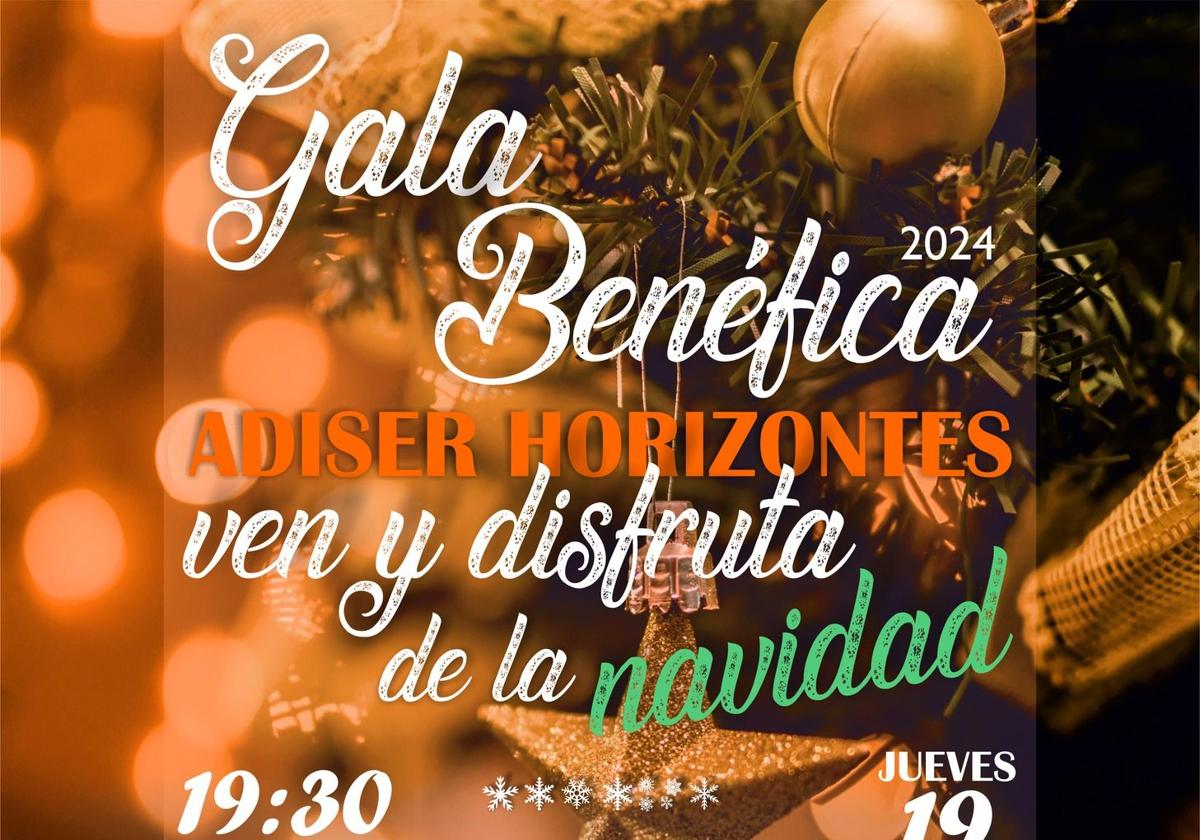 La Asociación Adiser-Horizontes celebra este jueves 19 de diciembre su «Gala Benéfica» de Navidad