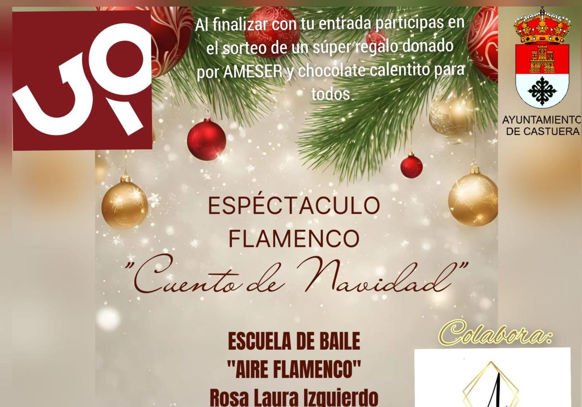 La Escuela de Baile 'Aire Flamenco' presenta mañana lunes el espectáculo «Cuento de Navidad»