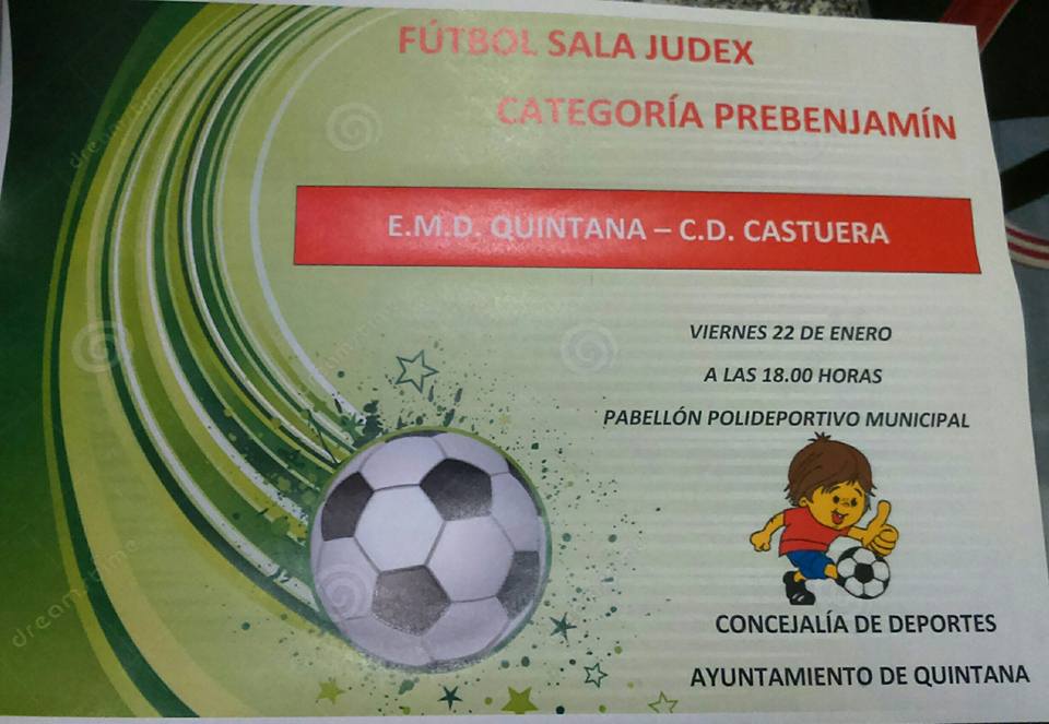 El equipo de fútbol sala de la Escuela Municipal de Deportes de Quintana se enfrentará este viernes al C.D. Castuera