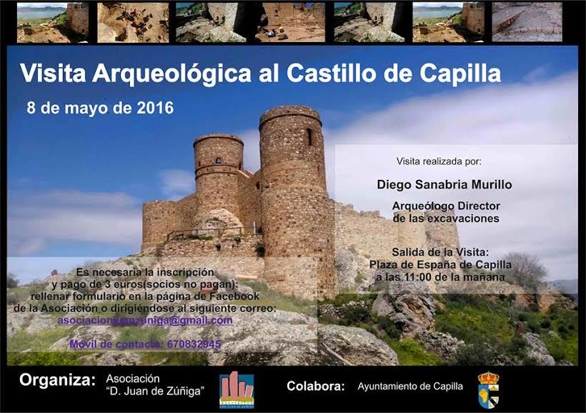 La Asociación para la Protección del Patrimonio de La Serena ‘Don Juan de Zúñiga” organiza una visita arqueológica al castillo de Capilla
