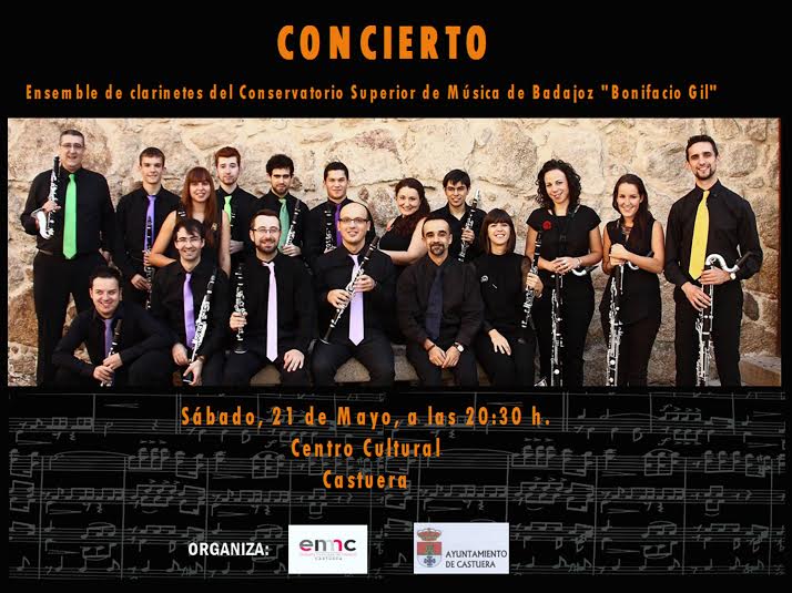 Concierto del Ensemble de Clarinetes del Conservatorio Superior de Música de Badajoz