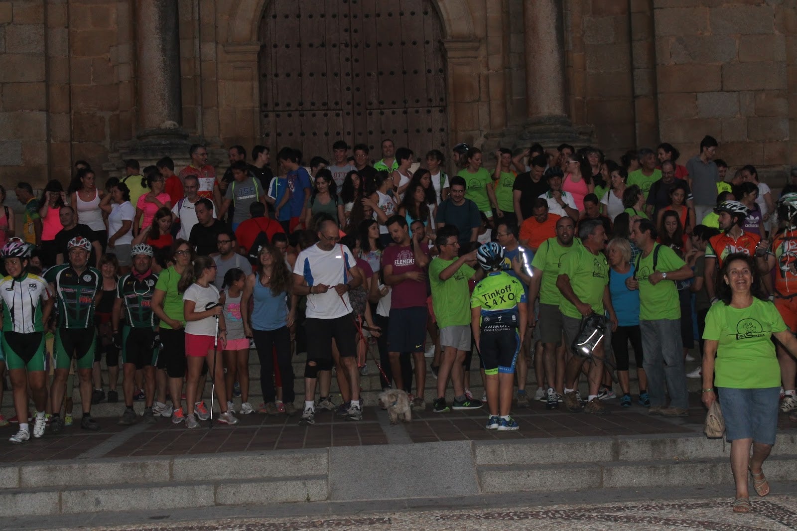 Participantes en la ruta del año pasado.