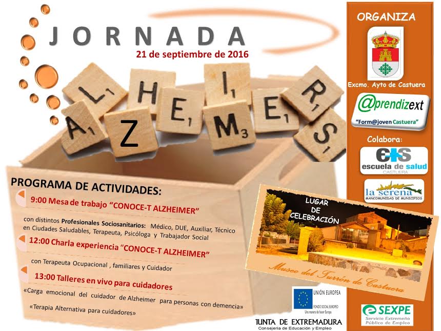 El proyecto @prendizext "Form@ Joven" organiza una jornada divulgativa sobre el Alzheimer