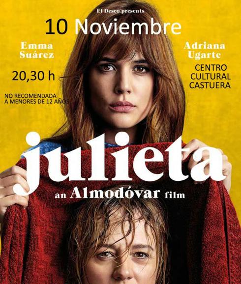 El auditorio del Centro Cultural acoge esta tarde la proyección de la película 'Julieta'