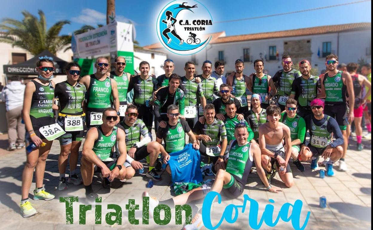 El Club Triatlón Coria lidera la liga de clubes de Extremadura