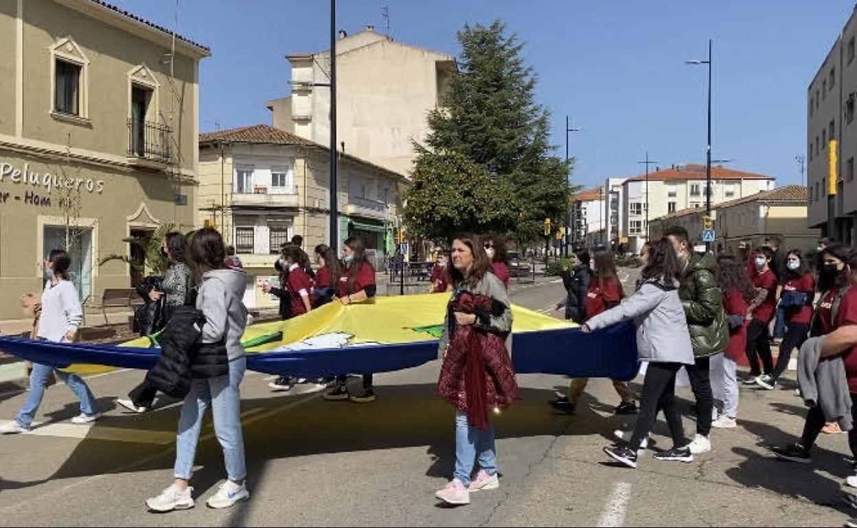 Marcha solidaria por la paz de Ucrania