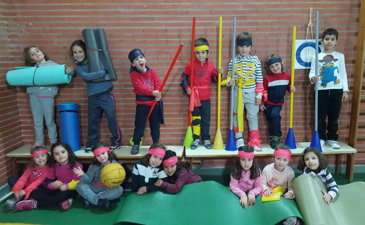 Pequeños de la Escuela de Multideporte de Coria 