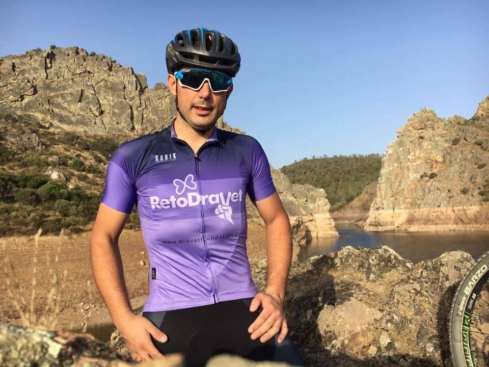 El cauriense Maikel Bertol, organizador de la quedada ciclista. 