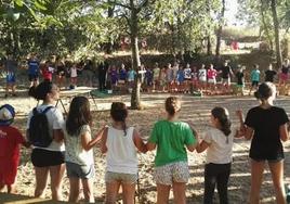 Campamento de verano de niños.