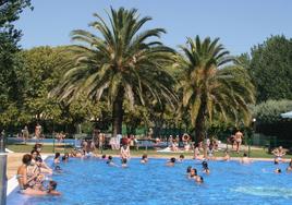 Piscina municipal en Coria.
