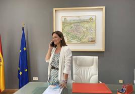 Almudena Domingo, alcaldesa de Coria.