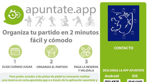 Cambia la aplicación para la gestión de las instalaciones deportivas de Coria