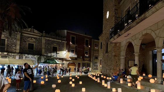 Coria se ilumina el miércoles con motivo del Mercado de las Velas