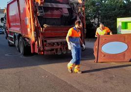 Recogida de enseres.