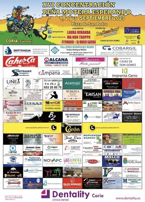 Todo listo para la XVI Concentración de Motos que organiza la Peña Motera Esperando