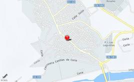 Calle Corredera en Coria.