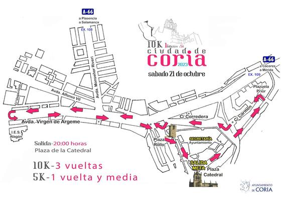 Mañana se abre el último plazo para inscribirse en la 10K y 5K «Ciudad de Coria»