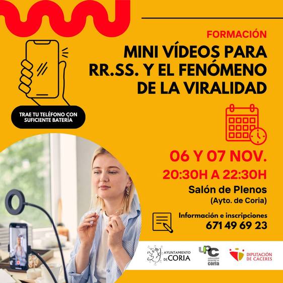 Curso de mini vídeos para redes sociales y el fenómeno de la viralidad