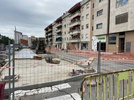 Obras en la avenida Alfonso VII.