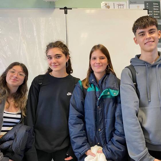 Inés y Diego se incorporan a 1° de Bachillerato del instituto Simone Veil de Beaumont