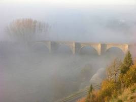 Niebla en Coria.
