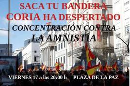 Convocatoria de la concentración.