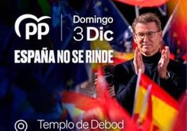 Cartel de la manifestación.