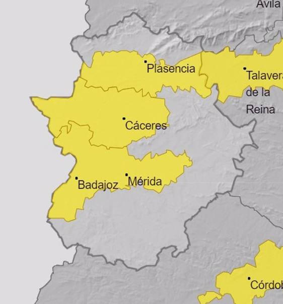 El Valle del Alagón activa este miércoles la alerta amarilla por niebla