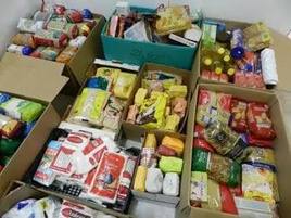 Alimentos recogidos.