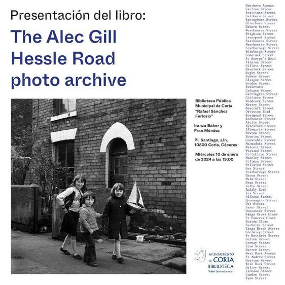La biblioteca presenta mañana «The Alec Gill Hessle Road photo archive» del diseñador cauriense Fran Méndez