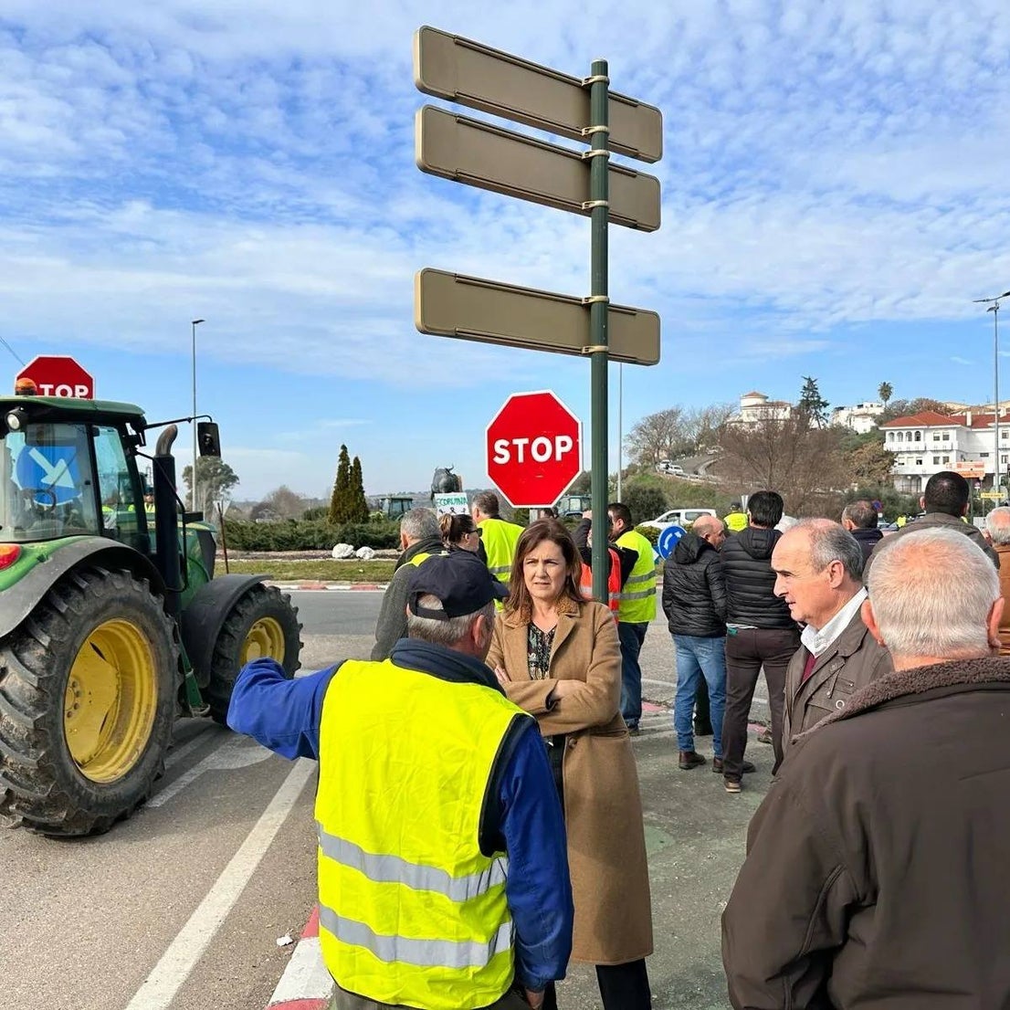Los agricultores de Coria se unen a la jornada nacional de protesta en defensa del sector primario