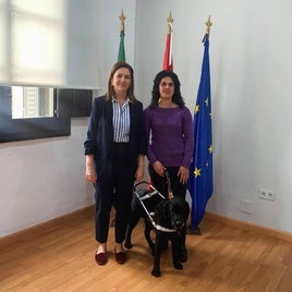 Zoltan, el perro guía.