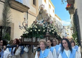 Virgen de Argeme en su Procesión por Coria