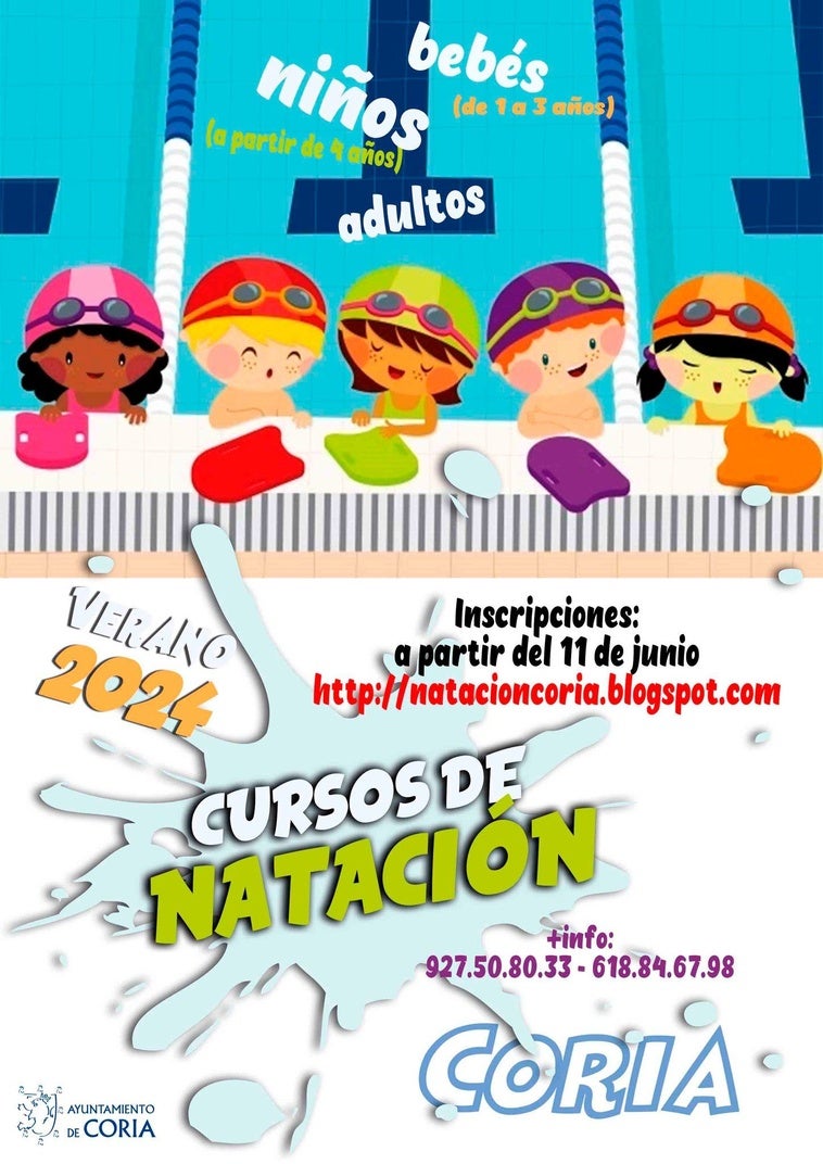 El 11 de junio se abren las preinscripciones de los cursos de natación